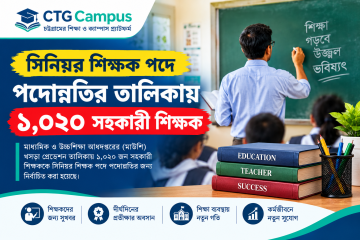 সিনিয়র শিক্ষক পদে পদোন্নতির তালিকায় ১,০২০ সহকারী শিক্ষক