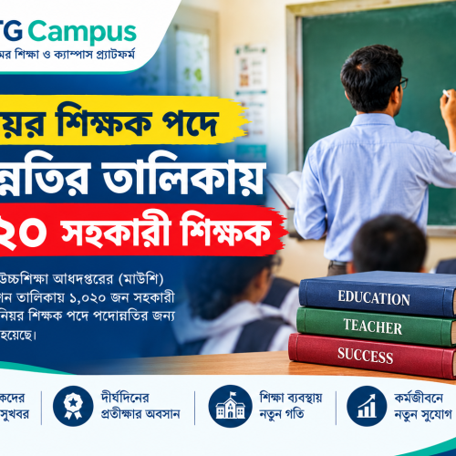 সিনিয়র শিক্ষক পদে পদোন্নতির তালিকায় ১,০২০ সহকারী শিক্ষক